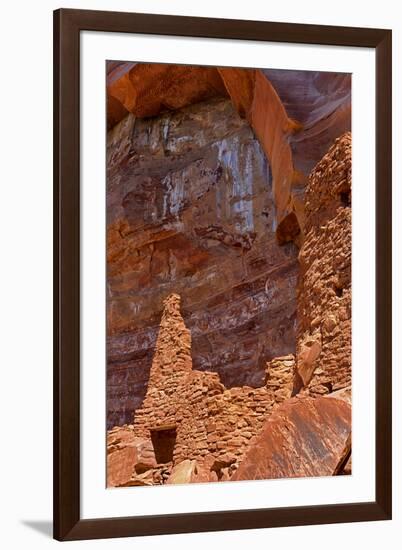 Arizona, Coconino National Forest, Palatki Heritage Site, Cliff Dwelling Ruin-Jamie & Judy Wild-Framed Premium Photographic Print