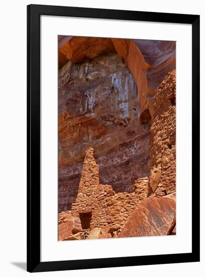 Arizona, Coconino National Forest, Palatki Heritage Site, Cliff Dwelling Ruin-Jamie & Judy Wild-Framed Premium Photographic Print