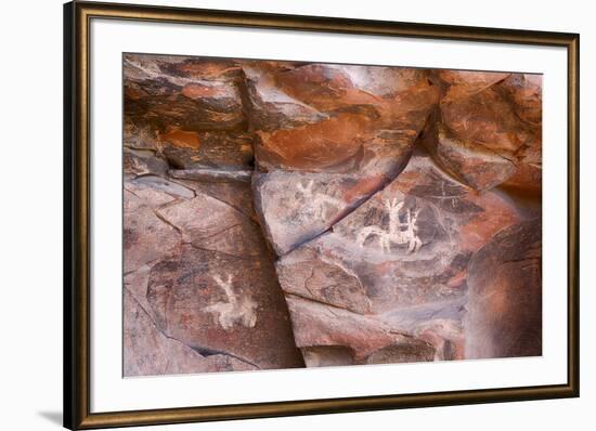 Arizona, Coconino National Forest, Palatki Heritage Site, Pictographs at Roasting Pit site-Jamie & Judy Wild-Framed Premium Photographic Print