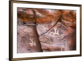 Arizona, Coconino National Forest, Palatki Heritage Site, Pictographs at Roasting Pit site-Jamie & Judy Wild-Framed Premium Photographic Print