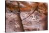 Arizona, Coconino National Forest, Palatki Heritage Site, Pictographs at Roasting Pit site-Jamie & Judy Wild-Stretched Canvas