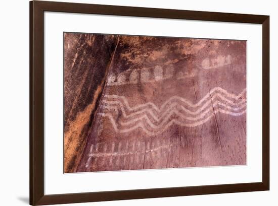 Arizona, Coconino National Forest, Palatki Heritage Site, Pictographs at Roasting Pit site-Jamie & Judy Wild-Framed Premium Photographic Print