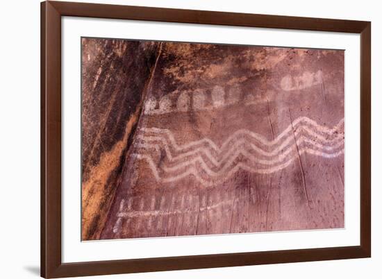 Arizona, Coconino National Forest, Palatki Heritage Site, Pictographs at Roasting Pit site-Jamie & Judy Wild-Framed Premium Photographic Print