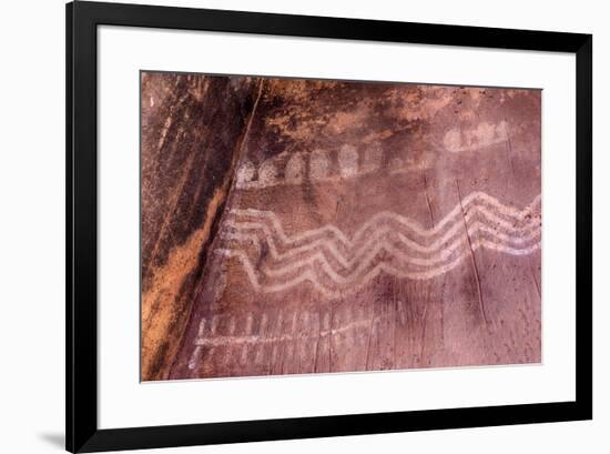 Arizona, Coconino National Forest, Palatki Heritage Site, Pictographs at Roasting Pit site-Jamie & Judy Wild-Framed Premium Photographic Print