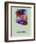 Arizona Color Splatter Map-NaxArt-Framed Art Print