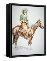 Arizona Cowboy, 1901-Frederic Sackrider Remington-Framed Stretched Canvas