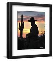 Arizona Cowboy-Barry Hart-Framed Art Print