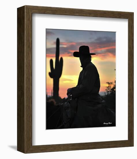 Arizona Cowboy-Barry Hart-Framed Art Print