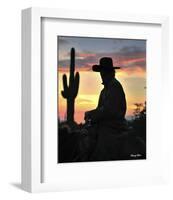 Arizona Cowboy-Barry Hart-Framed Art Print