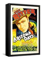 Arizona Days, Tex Ritter, 1937-null-Framed Stretched Canvas