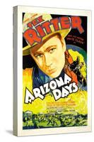 Arizona Days, Tex Ritter, 1937-null-Stretched Canvas