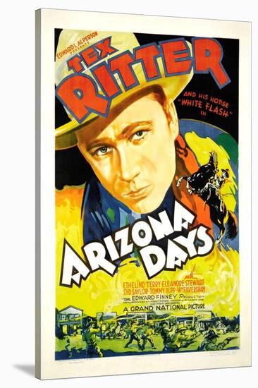 Arizona Days, Tex Ritter, 1937-null-Stretched Canvas