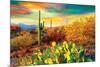 Arizona Desert Colors-null-Mounted Poster