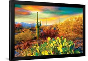 Arizona Desert Colors-null-Framed Poster