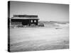 Arizona Deserted Building Architecture Landscape, Two Guns Ghost Town in Black and White-Kevin Lange-Stretched Canvas