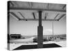 Arizona Deserted Gas Station Awning Landscape-Kevin Lange-Stretched Canvas