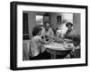 Arizona Family Seated at their Dining Room Table, Enjoying their Dinner-Nina Leen-Framed Photographic Print