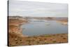 Arizona, Glen Canyon Nra with the Lake Powell Resort and Marina-Kevin Oke-Stretched Canvas