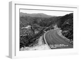 Arizona - Globe-Superior Hwy View of Pinal Creek Bridge-Lantern Press-Framed Art Print