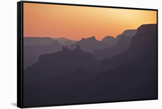 Arizona, Grand Canyon, Colorado River, Float Trip, Desert View, Sunset-John Ford-Framed Stretched Canvas