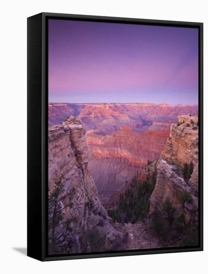 Arizona, Grand Canyon, from Mather Point, USA-Alan Copson-Framed Stretched Canvas