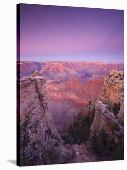 Arizona, Grand Canyon, from Mather Point, USA-Alan Copson-Stretched Canvas