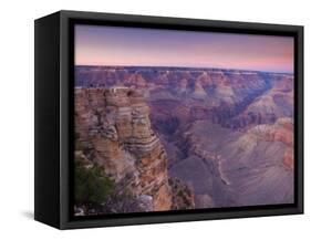 Arizona, Grand Canyon, from Mather Point, USA-Alan Copson-Framed Stretched Canvas