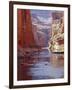 Arizona, Grand Canyon, Kayaks and Rafts on the Colorado River Pass Through the Inner Canyon, USA-John Warburton-lee-Framed Photographic Print