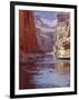 Arizona, Grand Canyon, Kayaks and Rafts on the Colorado River Pass Through the Inner Canyon, USA-John Warburton-lee-Framed Photographic Print