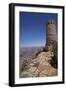 Arizona, Grand Canyon National Park, East Rim Drive, Grand Canyon and Watchtower-David Wall-Framed Photographic Print