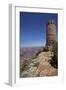 Arizona, Grand Canyon National Park, East Rim Drive, Grand Canyon and Watchtower-David Wall-Framed Photographic Print