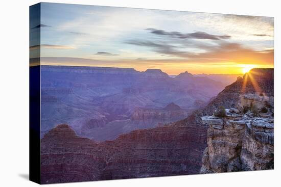 Arizona, Grand Canyon National Park, South Rim, Mather Point, Sunrise-Jamie & Judy Wild-Stretched Canvas