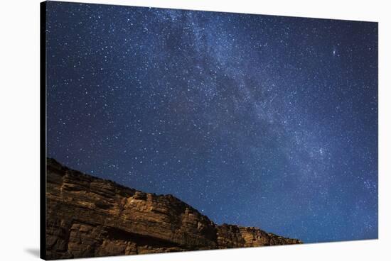 Arizona, Grand Canyon NP. The Milky Way Above Rim of Marble Canyon-Don Grall-Stretched Canvas