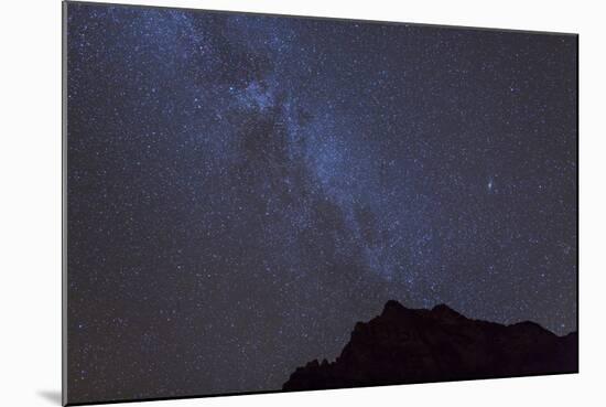 Arizona, Grand Canyon NP. The Milky Way over the Rim of Grand Canyon-Don Grall-Mounted Photographic Print