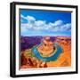 Arizona Horseshoe Bend Meander of Colorado River in Glen Canyon-holbox-Framed Photographic Print