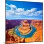 Arizona Horseshoe Bend Meander of Colorado River in Glen Canyon-holbox-Mounted Photographic Print