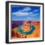 Arizona Horseshoe Bend Meander of Colorado River in Glen Canyon-holbox-Framed Photographic Print