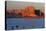 Arizona, Houseboats on Lake Powell at Wahweap-David Wall-Stretched Canvas