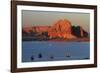 Arizona, Houseboats on Lake Powell at Wahweap-David Wall-Framed Photographic Print