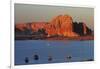 Arizona, Houseboats on Lake Powell at Wahweap-David Wall-Framed Premium Photographic Print