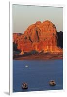 Arizona, Houseboats on Lake Powell at Wahweap-David Wall-Framed Photographic Print