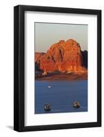 Arizona, Houseboats on Lake Powell at Wahweap-David Wall-Framed Photographic Print