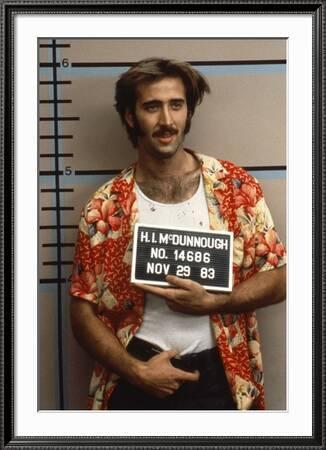 Arizona Junior RAISING ARIZONA by Joel Coen and Ethan Coen with Nicolas Cage,  1987 (photo)' Photo | AllPosters.com