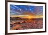 Arizona, Lake Havasu City. Sunset on Desert-Jaynes Gallery-Framed Photographic Print