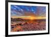 Arizona, Lake Havasu City. Sunset on Desert-Jaynes Gallery-Framed Photographic Print