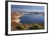 Arizona, Lake Powell at Wahweap, Far Shoreline Is in Utah-David Wall-Framed Photographic Print