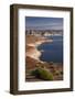 Arizona, Lake Powell at Wahweap, Far Shoreline Is in Utah-David Wall-Framed Photographic Print