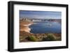 Arizona, Lake Powell at Wahweap, Far Shoreline Is in Utah-David Wall-Framed Photographic Print