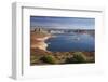 Arizona, Lake Powell at Wahweap, Far Shoreline Is in Utah-David Wall-Framed Photographic Print