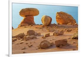 Arizona, Lake Powell. Rock Formations at Padre Bay-Jaynes Gallery-Framed Photographic Print